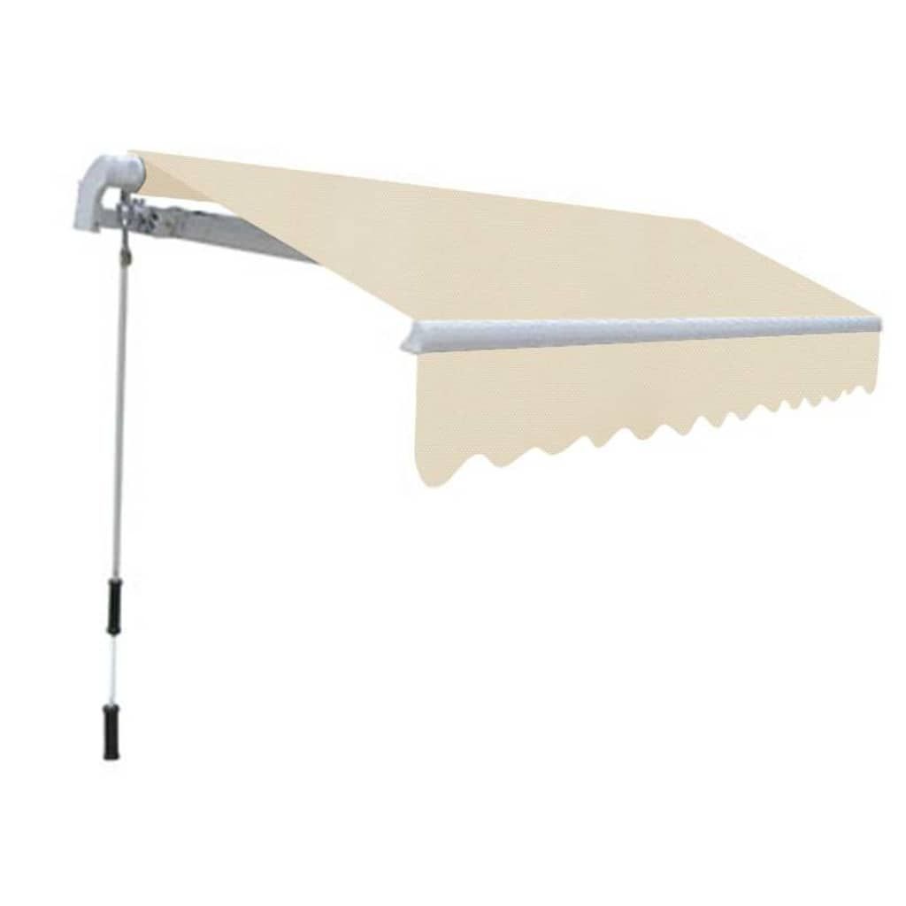 Tenda da Sole Pieghevole Manuale 300 cm Crema vidaXL