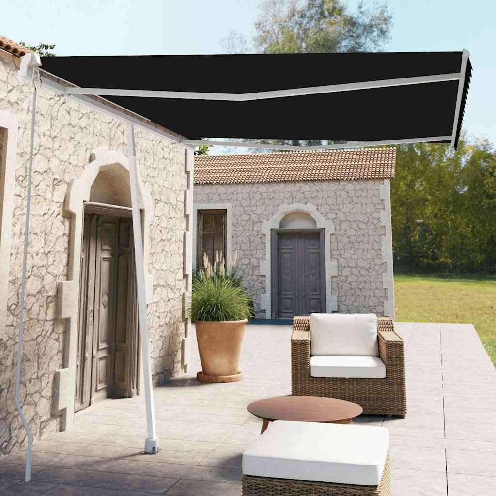 Tenda da Sole Manuale Autoportante 300x250 cm Antracite vidaXL