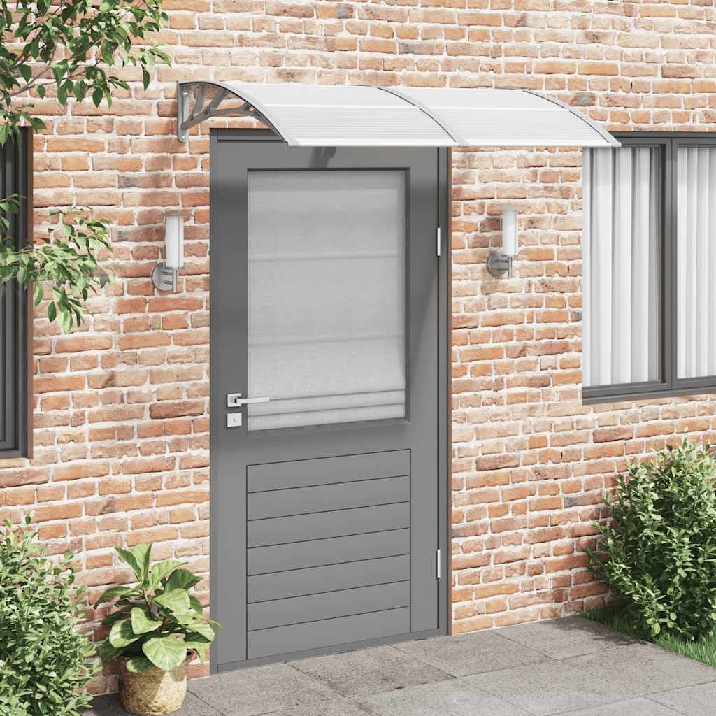 Tettoia per Porta Grigia 150x75 cm in Policarbonato vidaXL