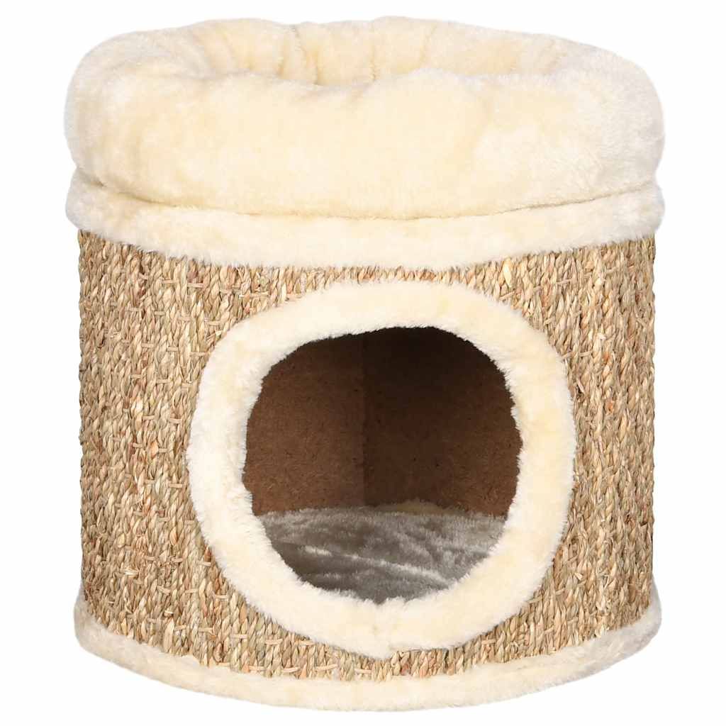 Cuccia per Gatti con Cuscino Lusso 33 cm in Giunco vidaXL