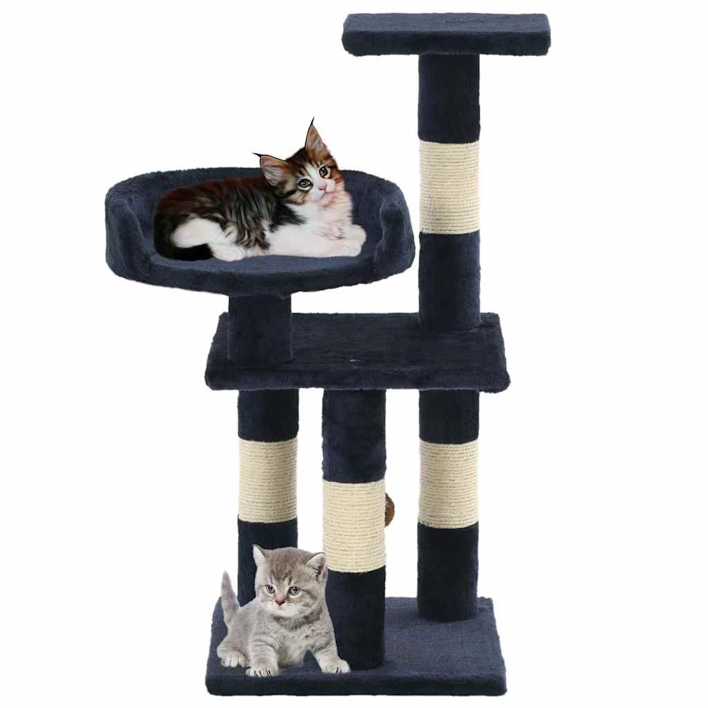 Albero per Gatti con Tiragraffi in Sisal 65 cm Blu vidaXL