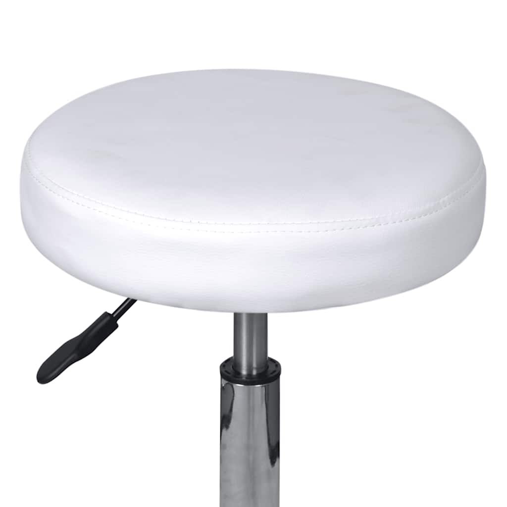 Sgabello da Ufficio Bianco vidaXL