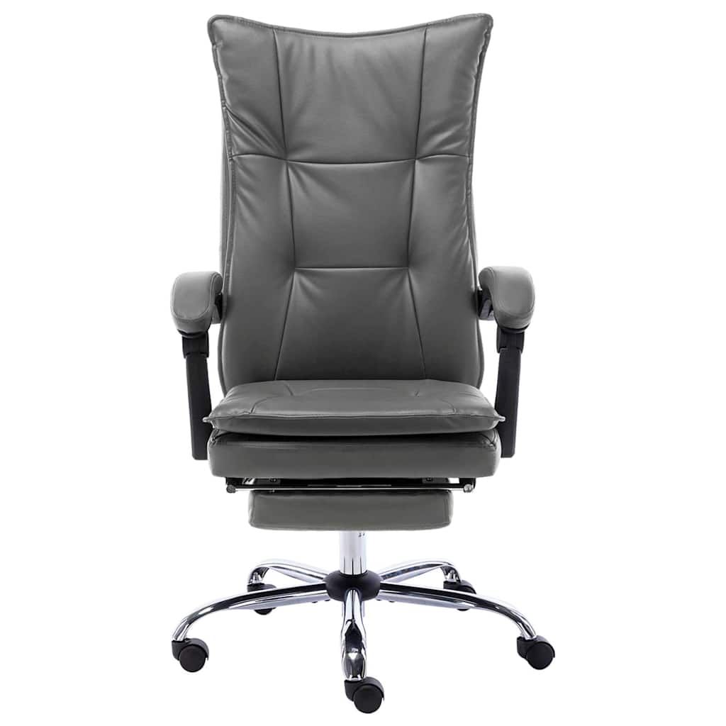 Sedia da Ufficio Antracite in Similpelle vidaXL