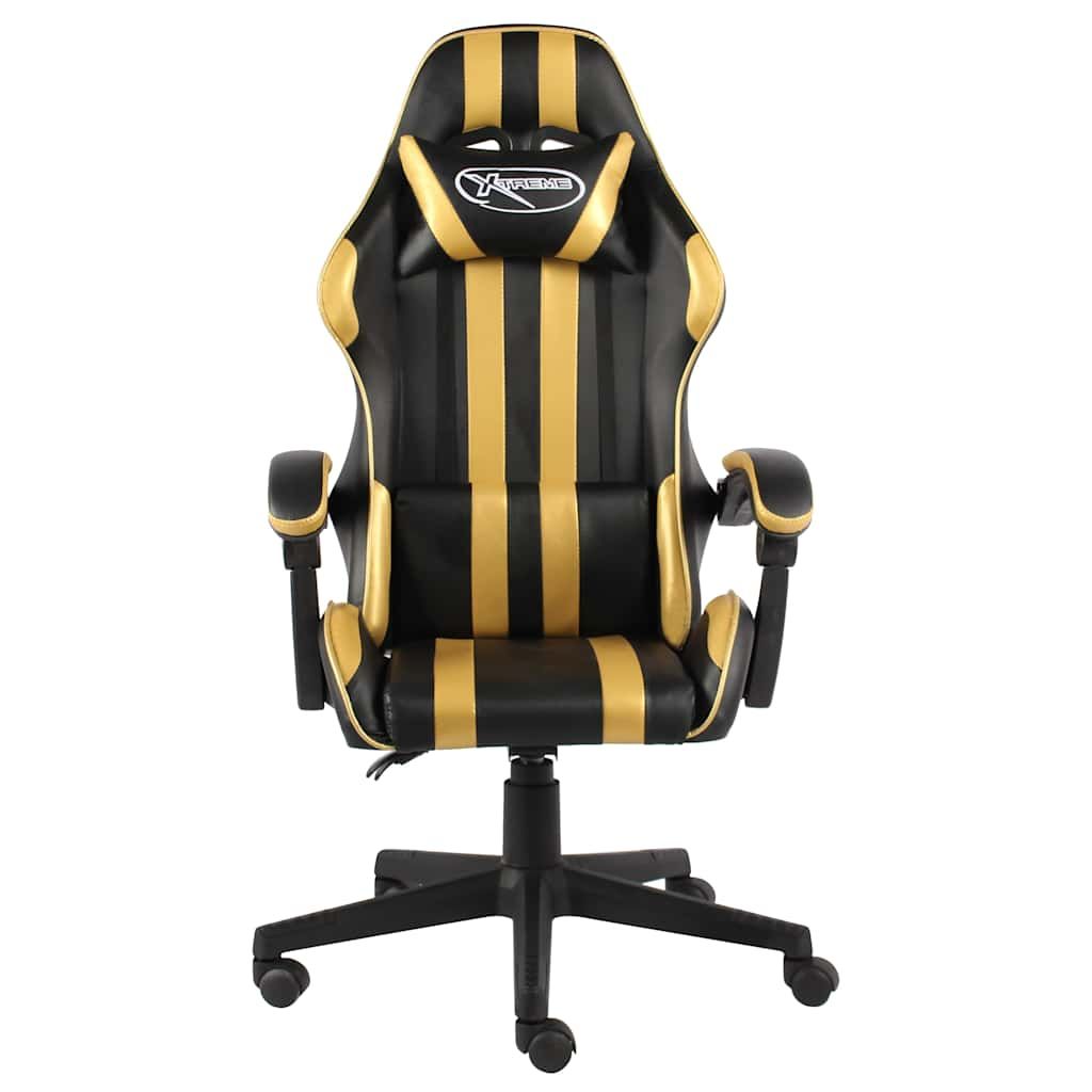 Sedia da Gaming Nero e Oro in Similpelle vidaXL