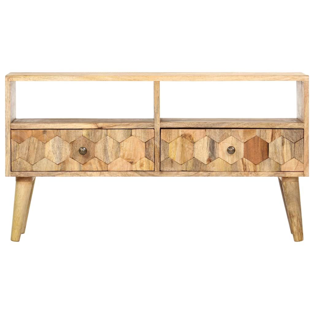 Mobile Porta TV 90x30x50 cm in Legno Massello di Mango vidaXL