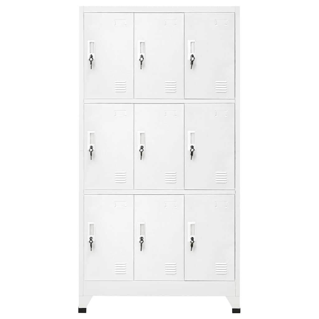 Armadietto a Chiave con 6 Scomparti in Acciaio 90x45x180 cm vidaXL