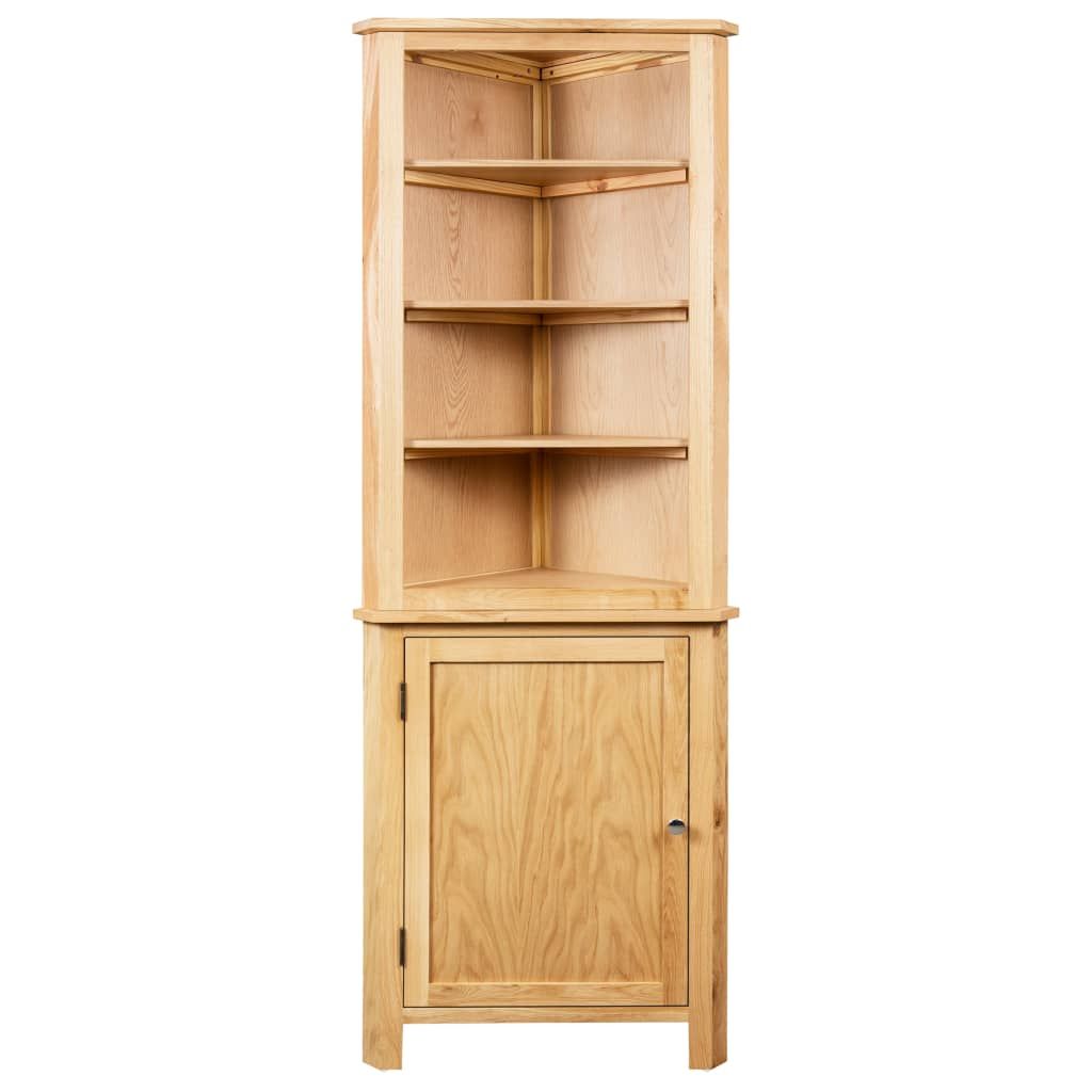 Armadietto ad Angolo 59x36x180 cm in Massello di Rovere vidaXL