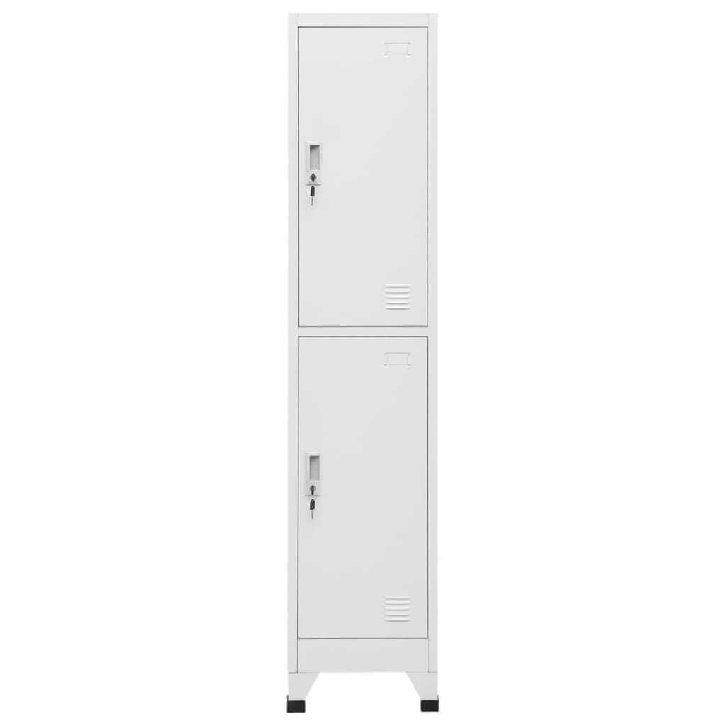 Armadietto a Chiave a 2 Scomparti 38x45x180 cm vidaXL