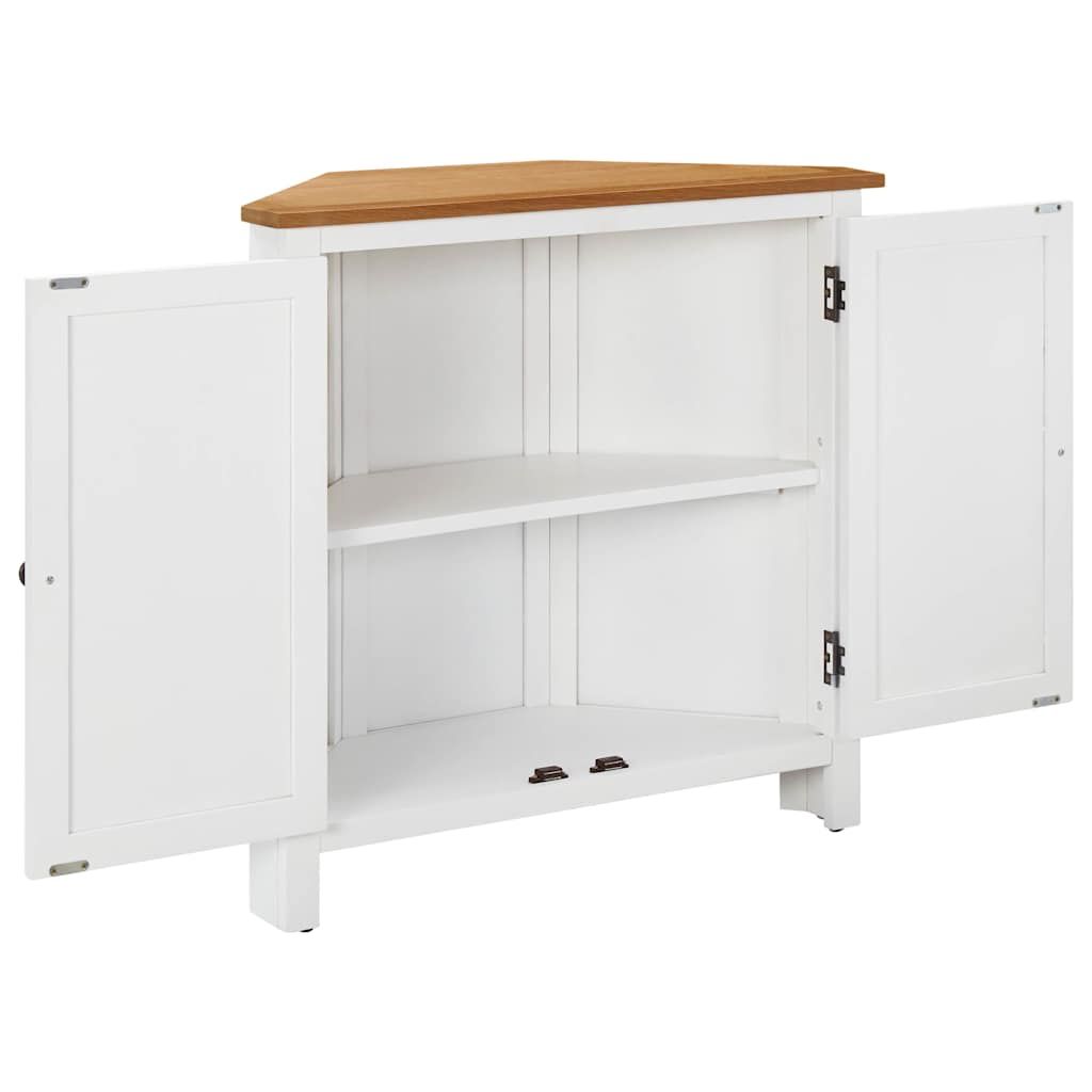 Armadietto ad Angolo 80x33,5x78 cm in Massello di Rovere vidaXL