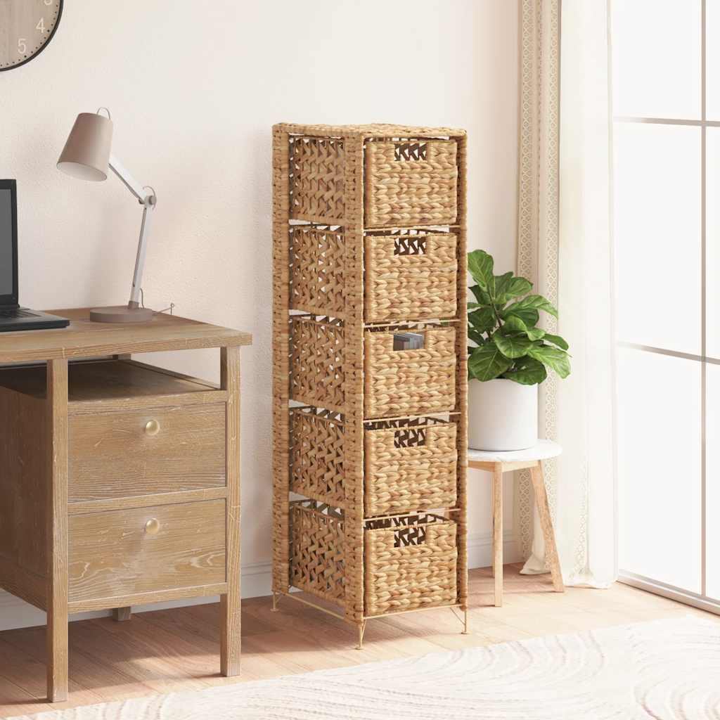 Armadietto Portaoggetti 5 Cesti 25,5x37x100 cm Giacinto d'Acqua vidaXL