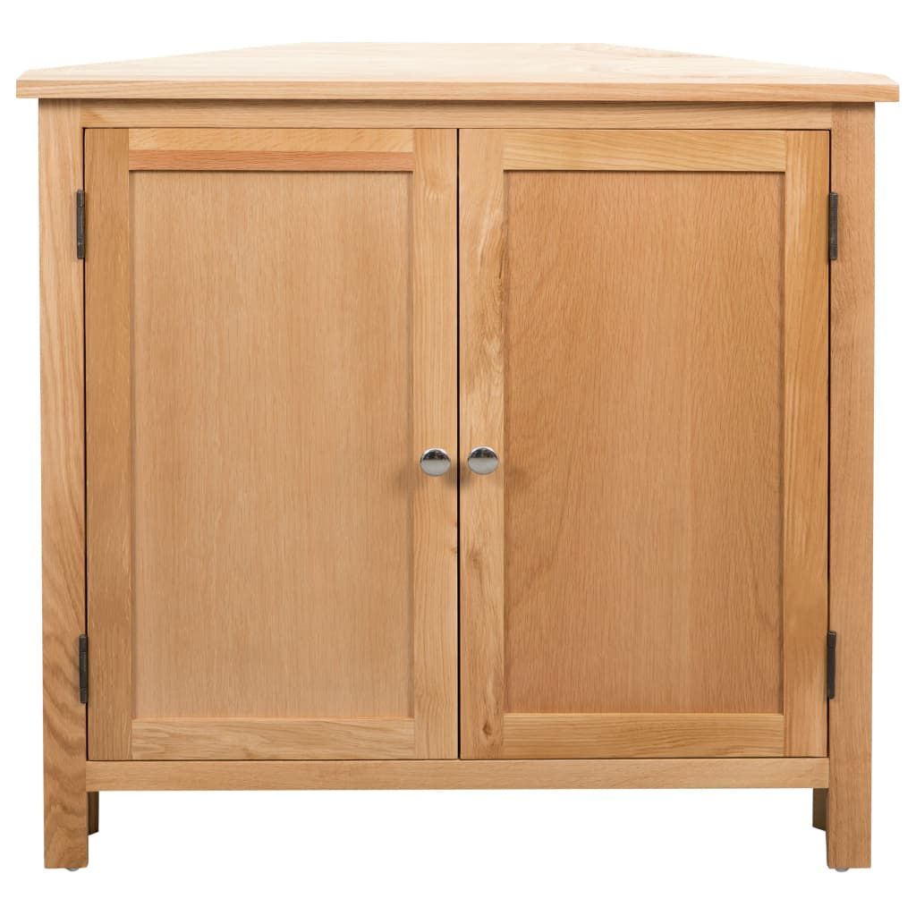 Armadietto ad Angolo 80x33,5x78 cm in Massello di Rovere vidaXL