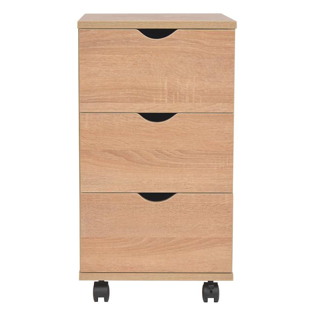 Cassettiera 33x45x60 cm Quercia vidaXL