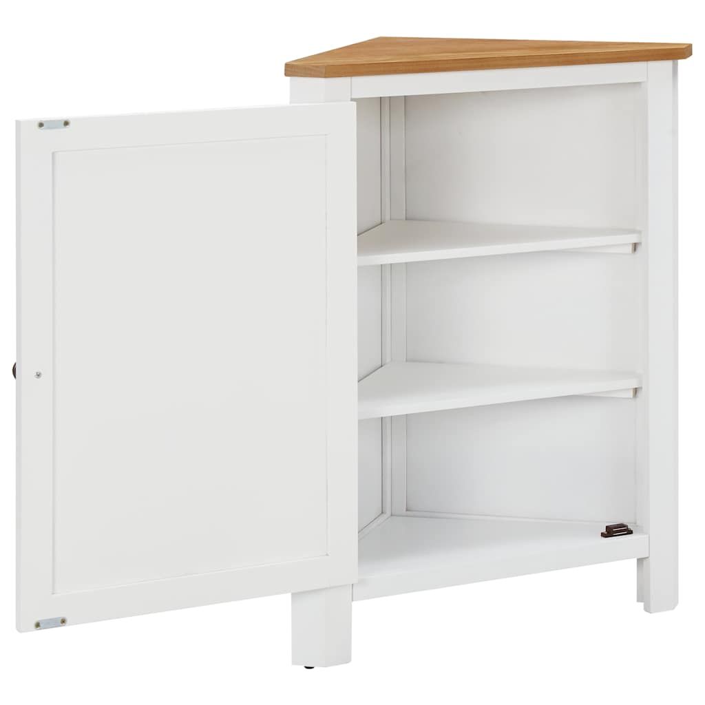 Armadietto ad Angolo 59x45x80 cm in Massello di Rovere vidaXL