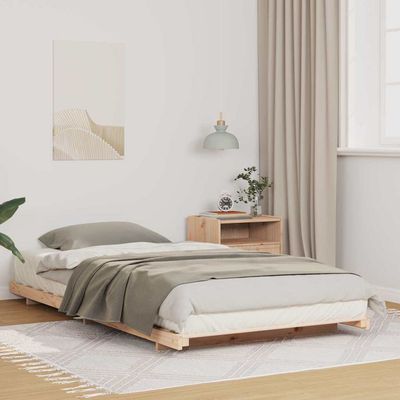 Struttura del letto Marrone 90 x 210 cm Pino massello vidaXL
