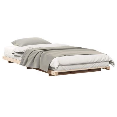 Struttura del letto Marrone 90 x 210 cm Pino massello vidaXL