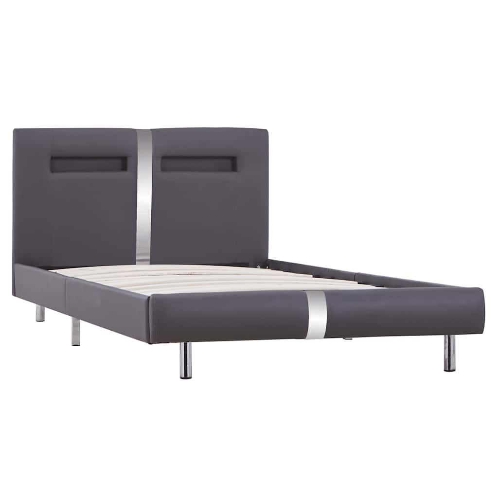 Giroletto con LED senza Materasso Grigio in Similpelle 90x200cm vidaXL