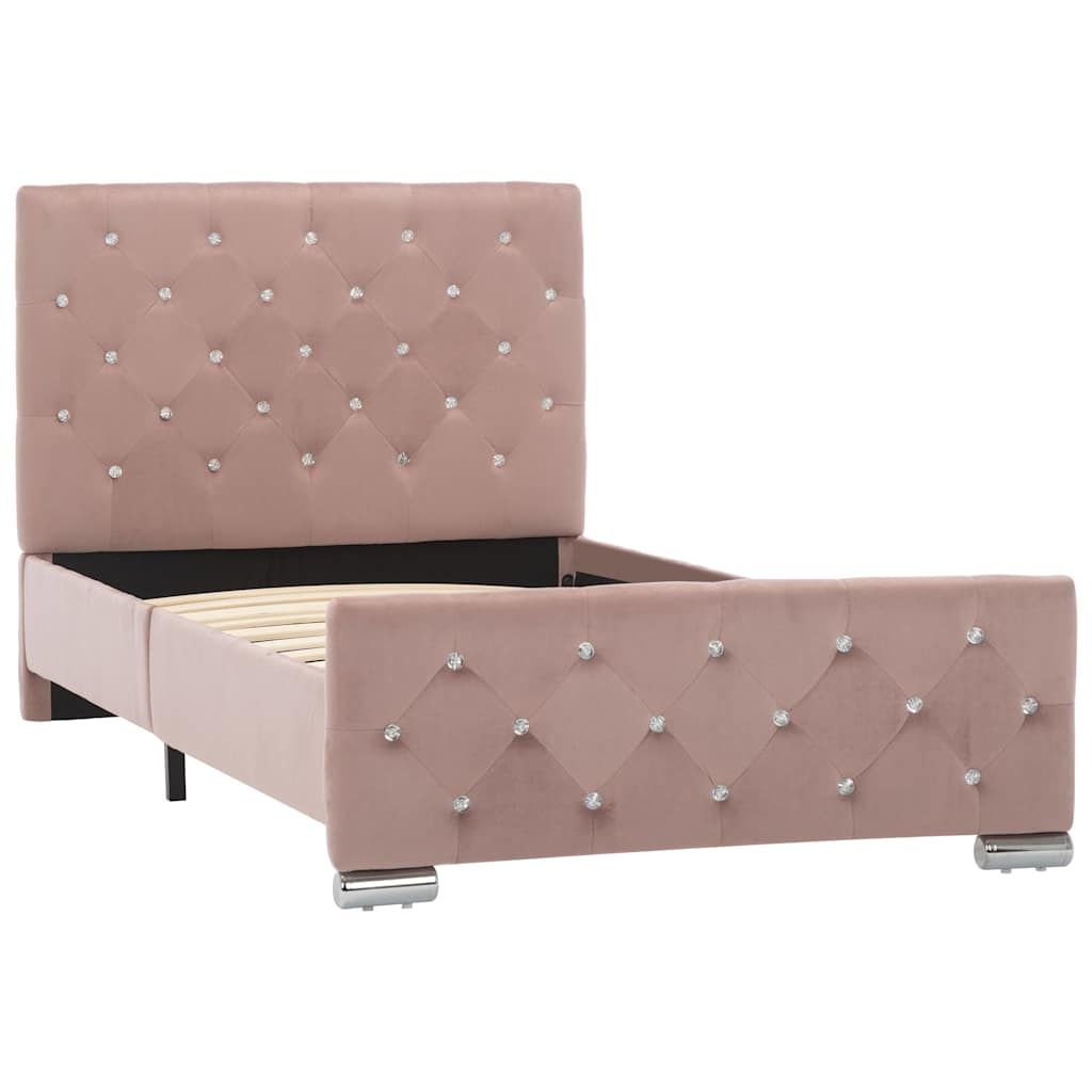 Giroletto Rosa in Velluto 90x200 cm vidaXL