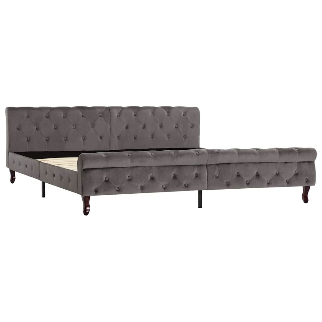 Giroletto Grigio in Velluto 200x200 cm vidaXL