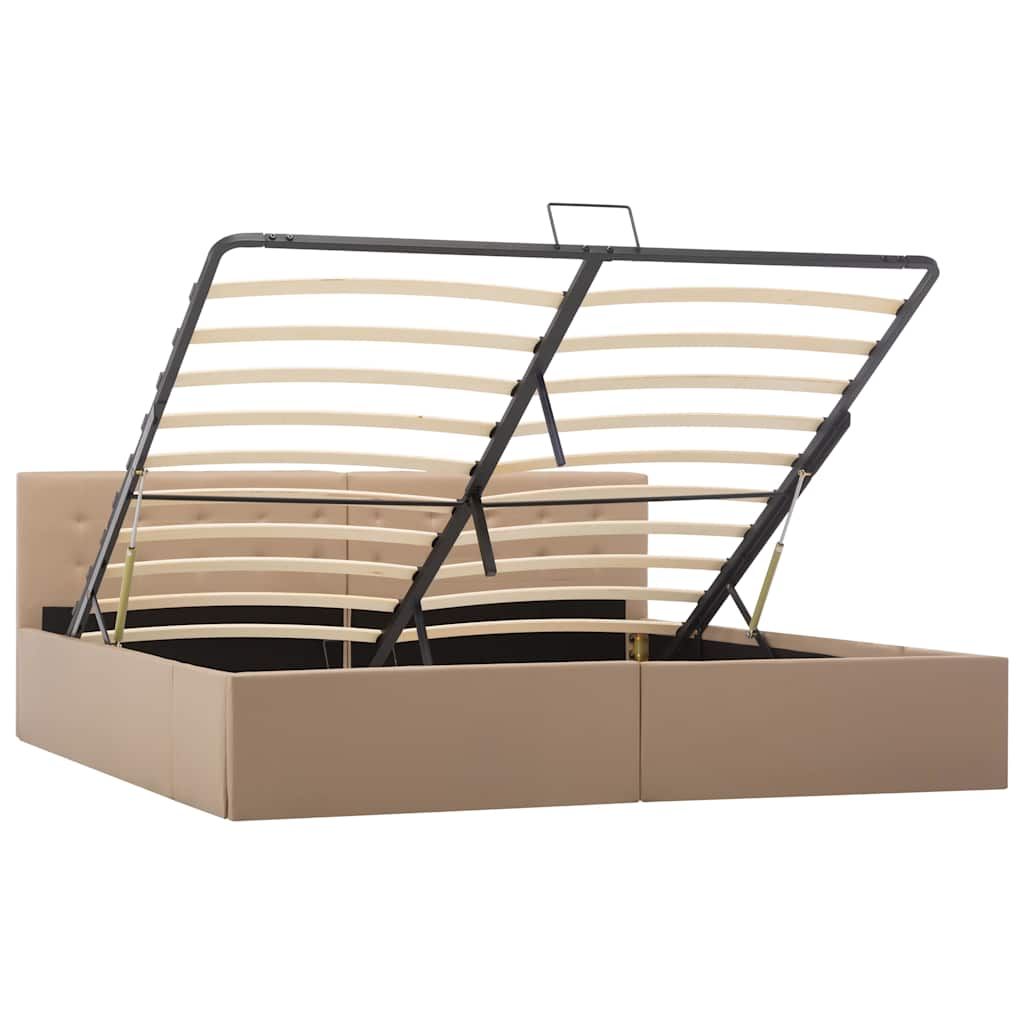 Giroletto Idraulico Cappuccino Similpelle 180x200cm vidaXL