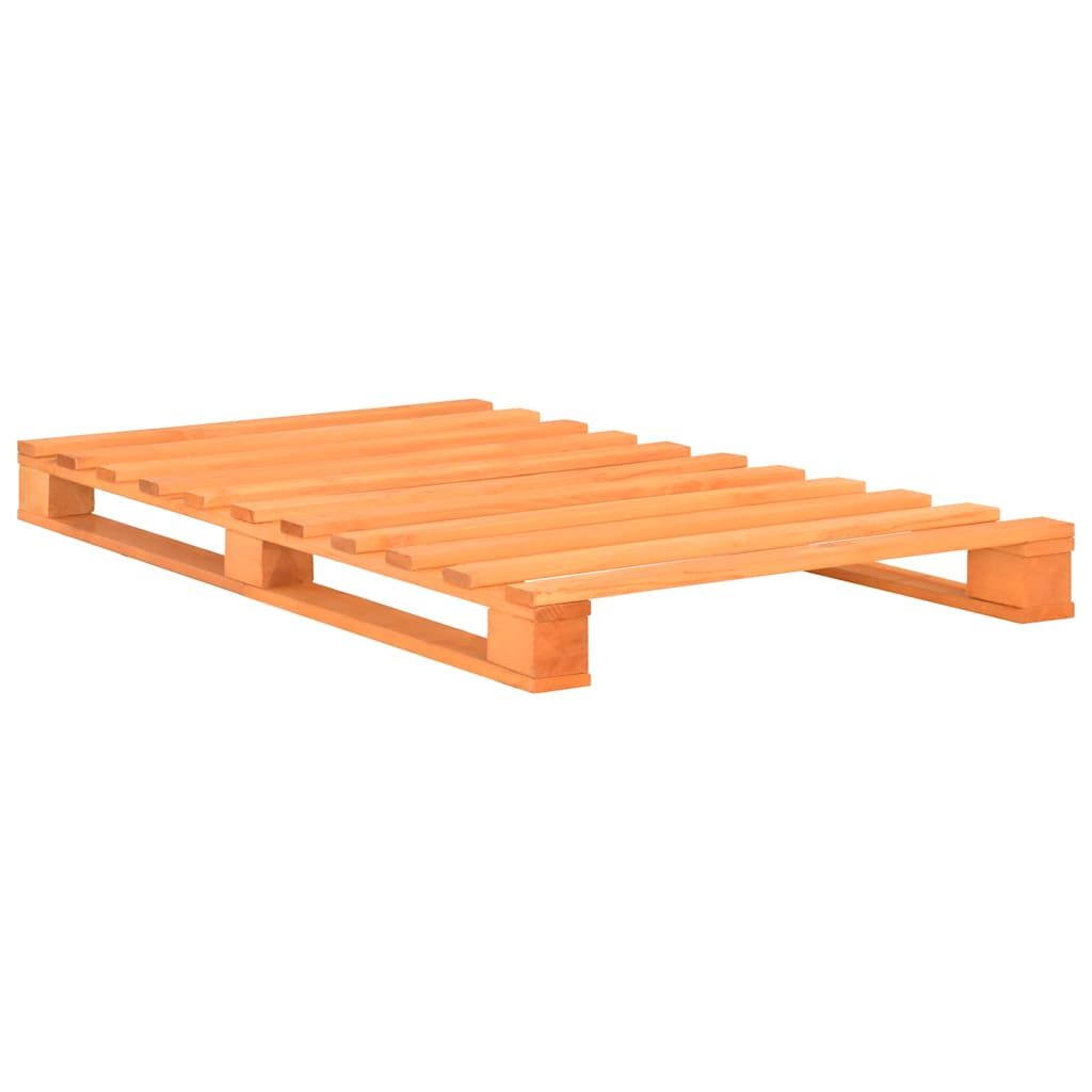 Giroletto in Pallet Marrone Legno Massello di Pino 100x200 cm vidaXL