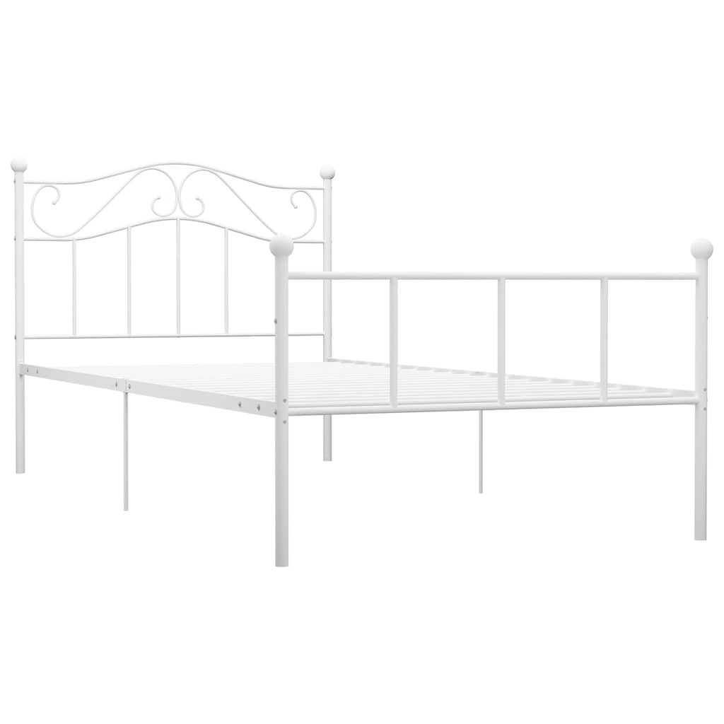 Giroletto Bianco in Metallo 90x200 cm vidaXL