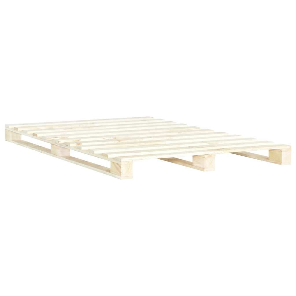 Giroletto in Pallet di Legno Massello di Pino 140x200 cm vidaXL