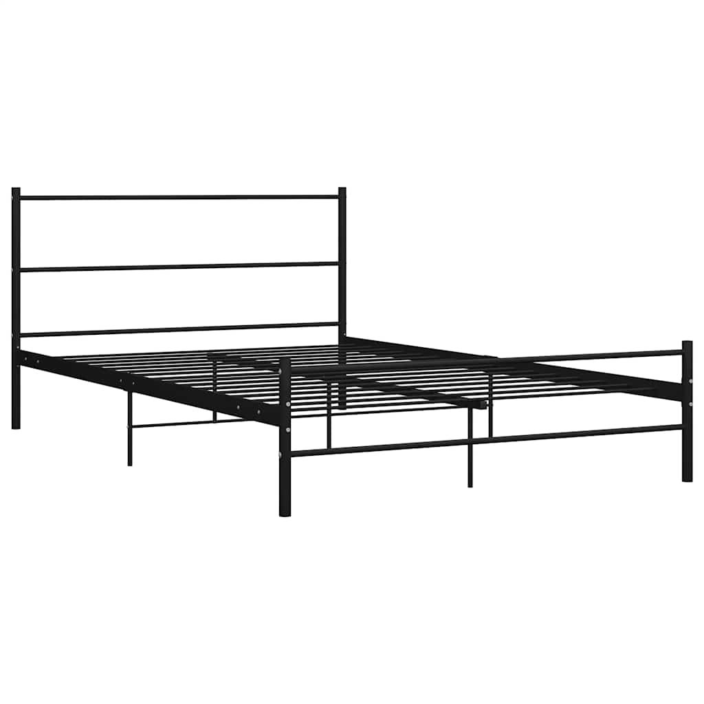 Giroletto Nero in Metallo 120x200 cm vidaXL