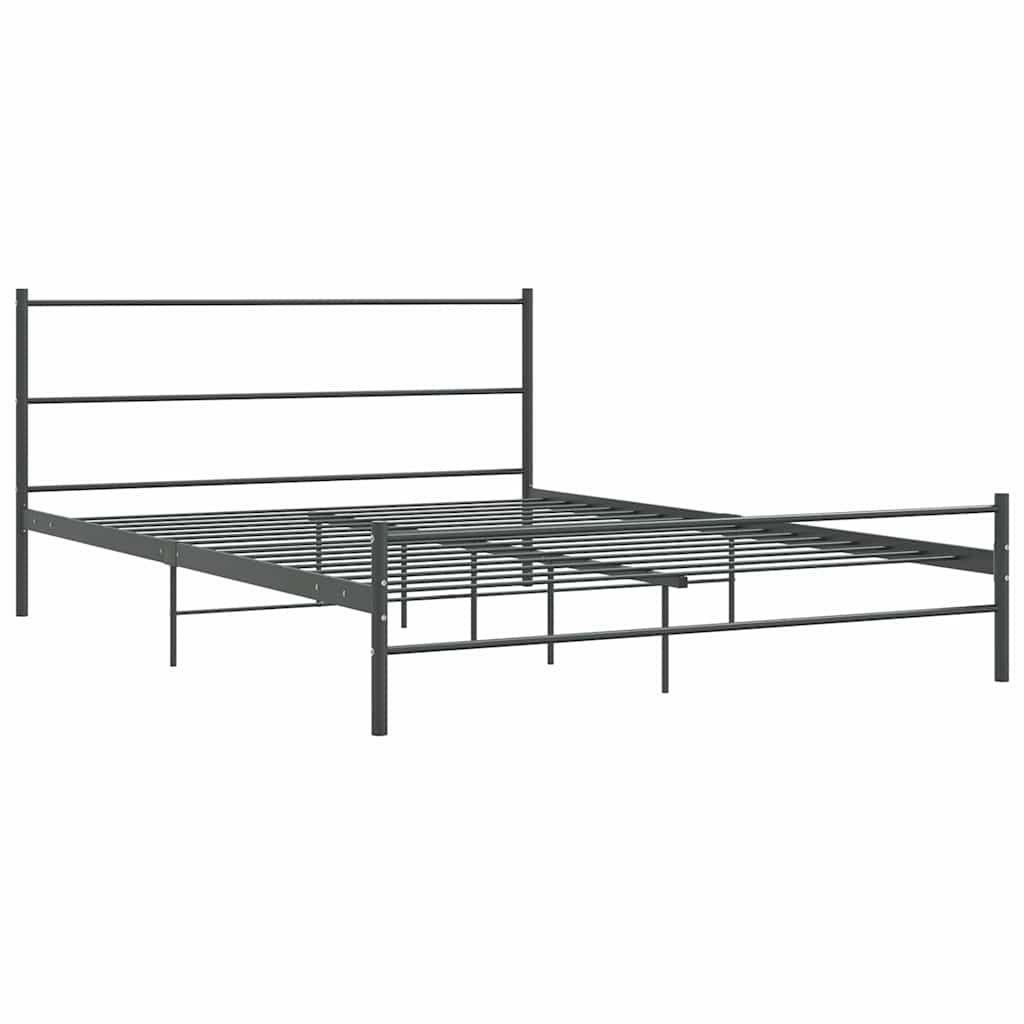 Giroletto senza Materasso Grigio in Metallo 140x200 cm vidaXL