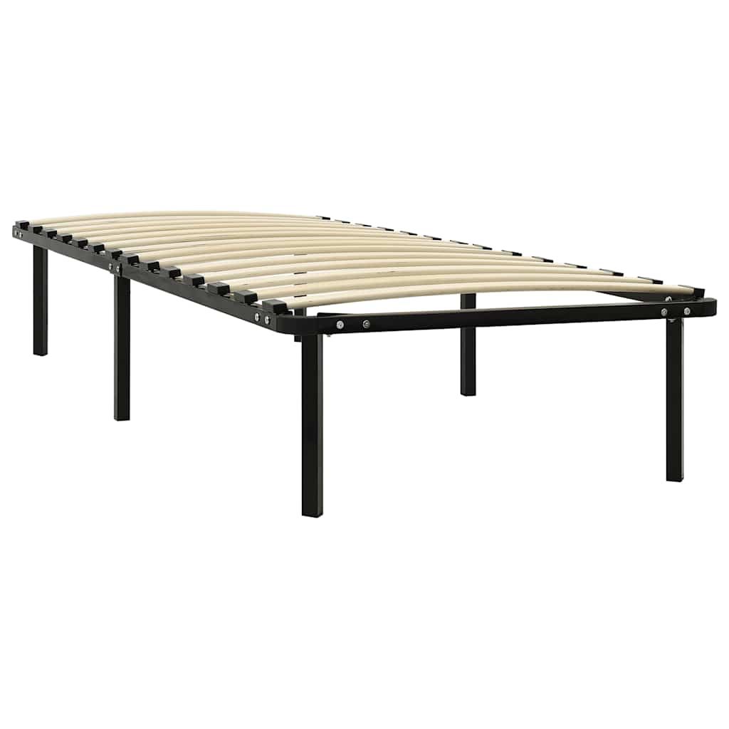 Giroletto Nero in Metallo 90x200 cm vidaXL