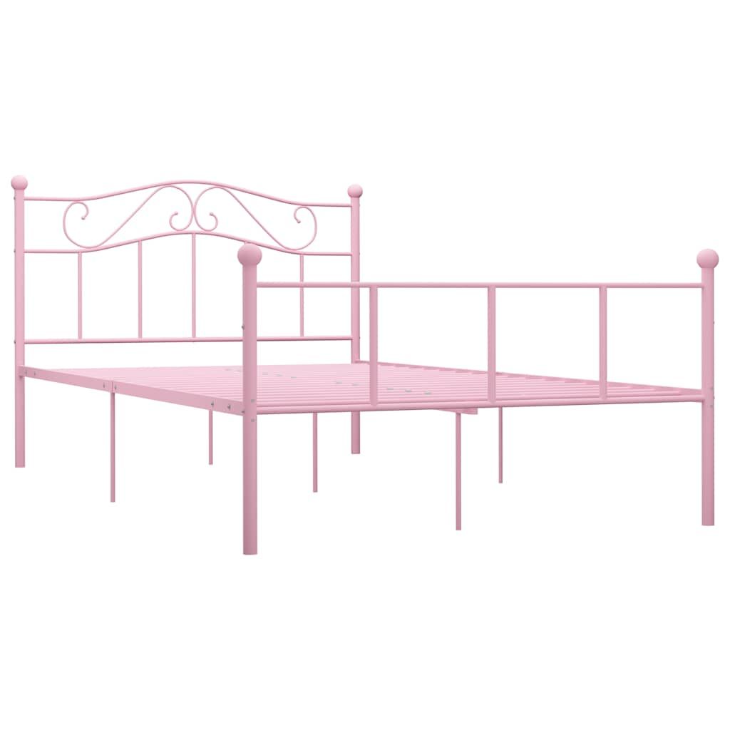 Giroletto Rosa in Metallo 140x200 cm vidaXL