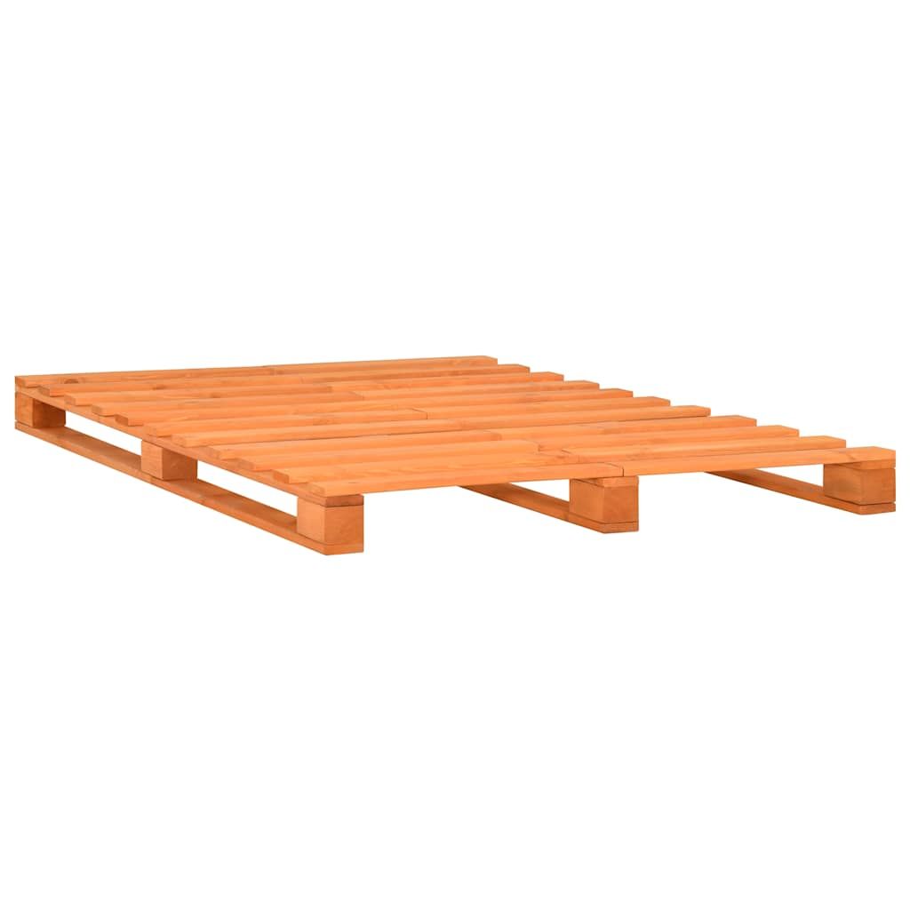 Giroletto in Pallet Marrone Legno Massello di Pino 200x200 cm vidaXL