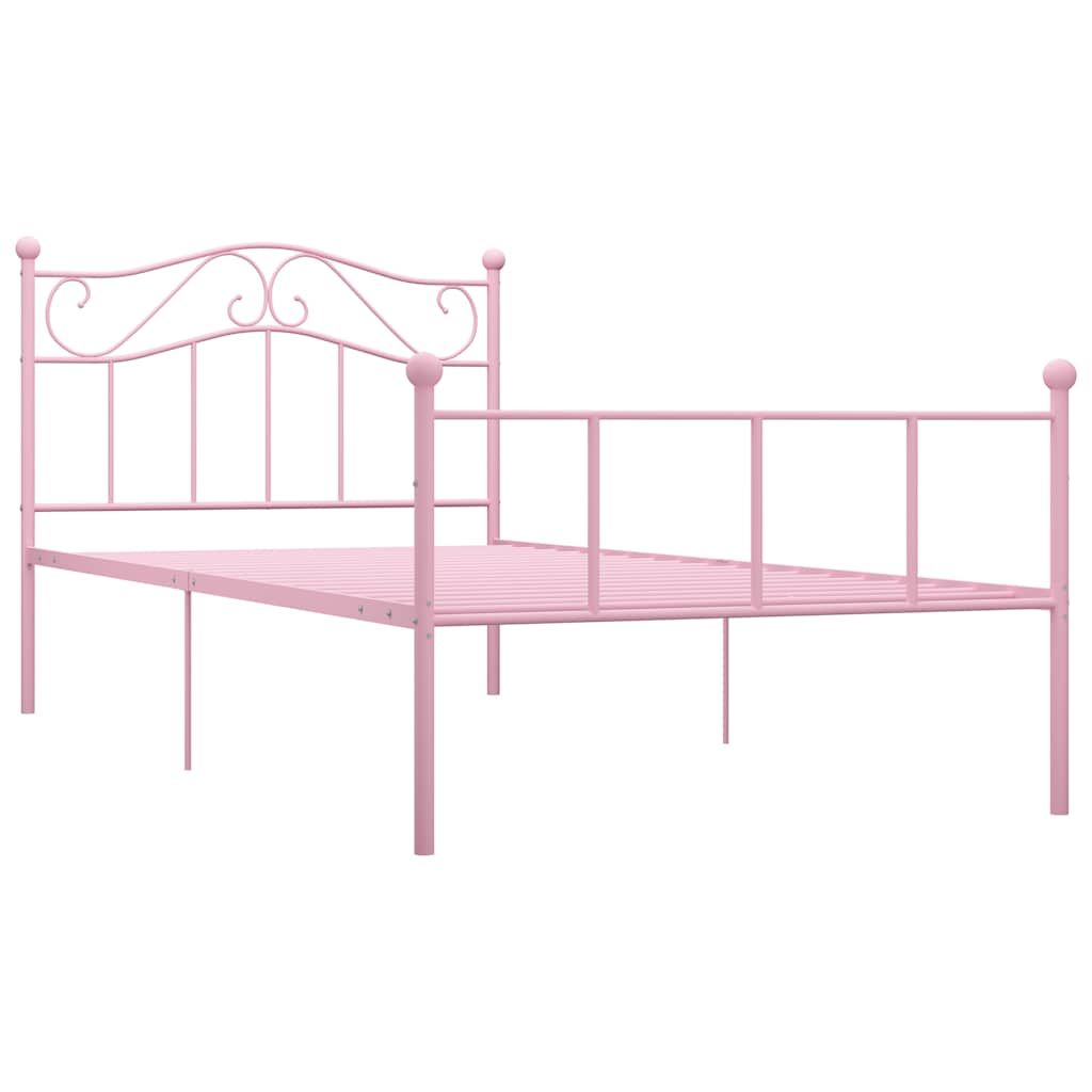 Giroletto Rosa in Metallo 90x200 cm vidaXL