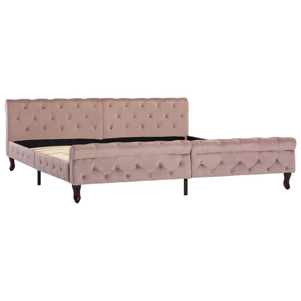 Giroletto Rosa in Velluto 200x200 cm vidaXL