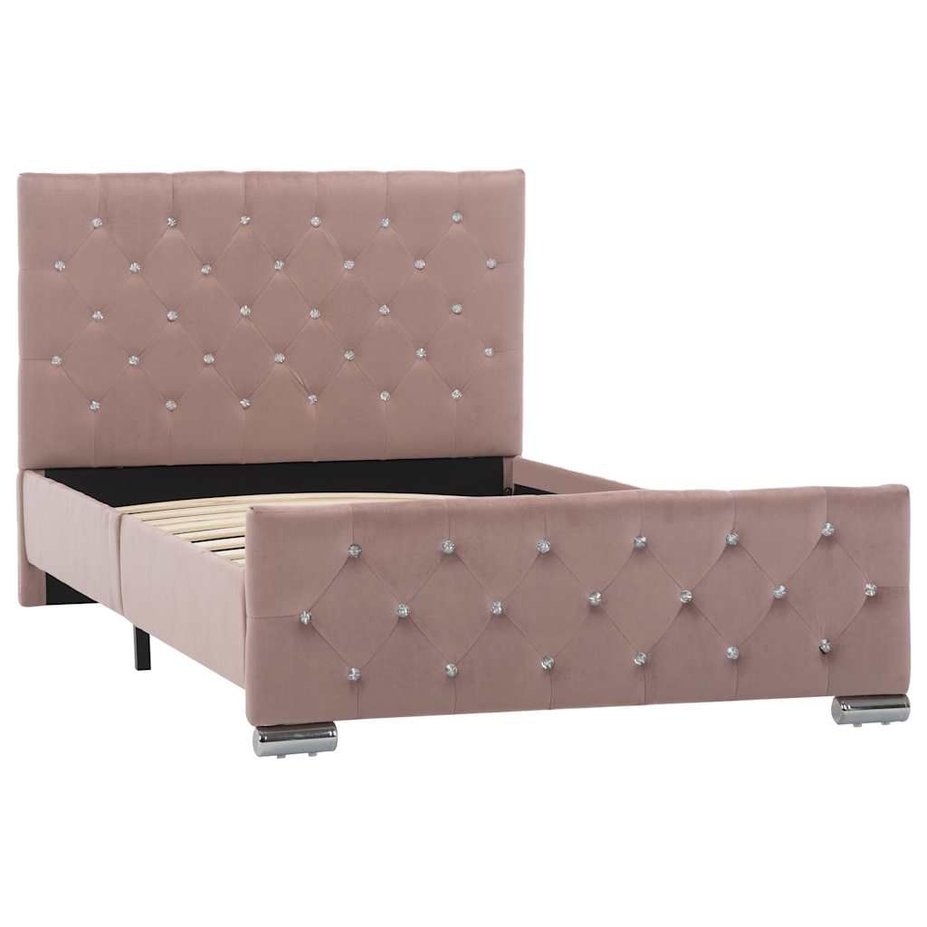 Giroletto Rosa in Velluto 100x200 cm vidaXL