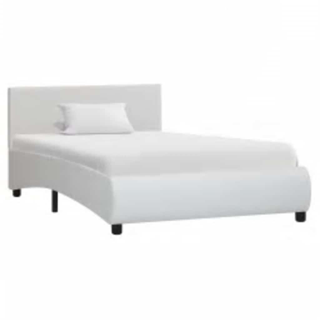 Giroletto con LED senza Materasso Bianco in Similpelle 90x200cm vidaXL