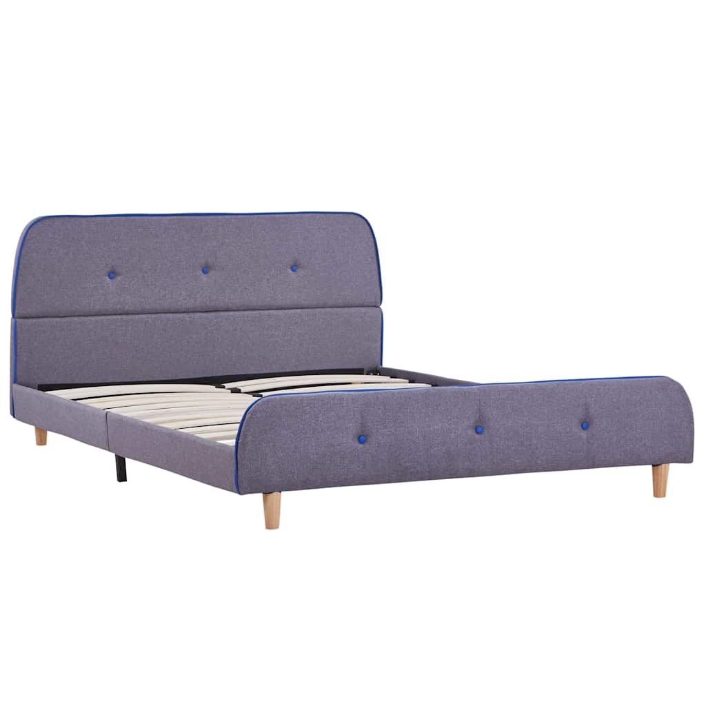 Giroletto senza Materasso Grigio Chiaro 140x200 cm Tessuto vidaXL