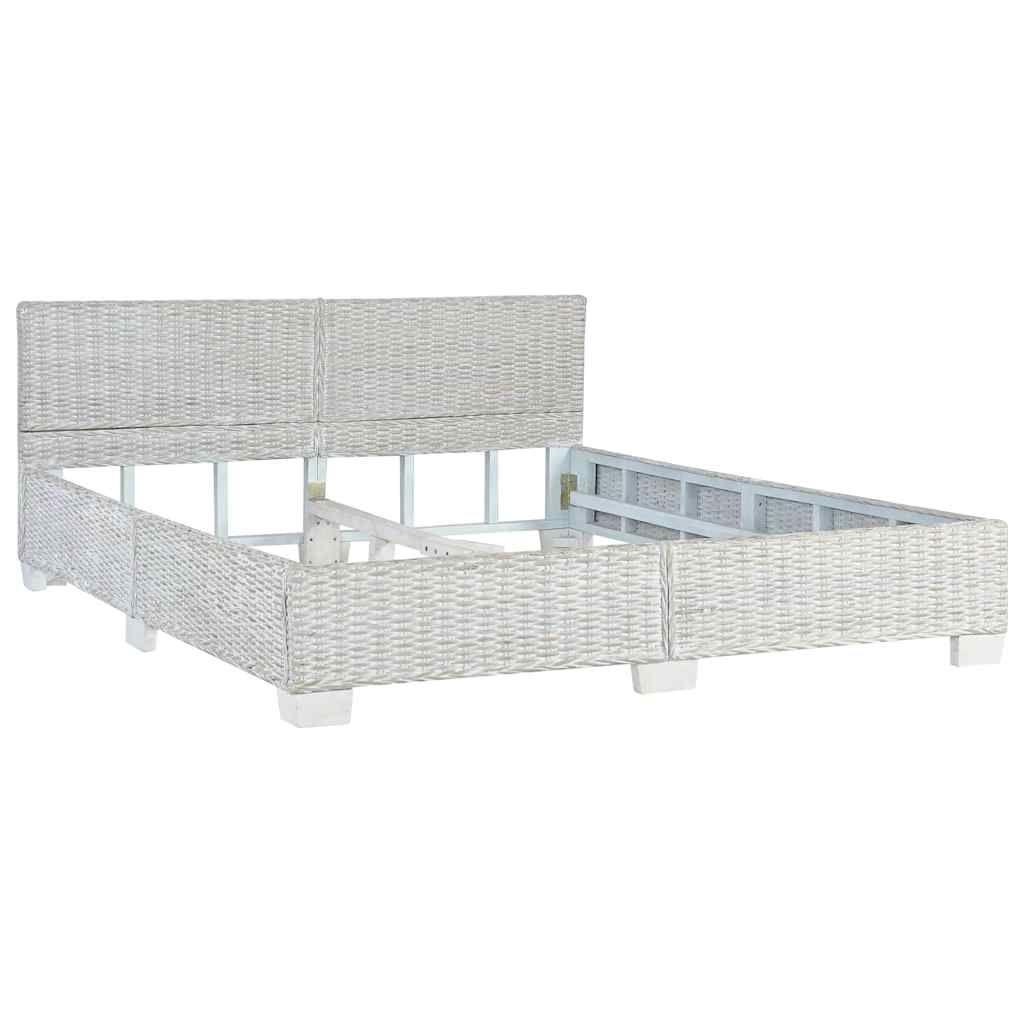 Giroletto Grigio in Rattan Naturale 160x200 cm vidaXL