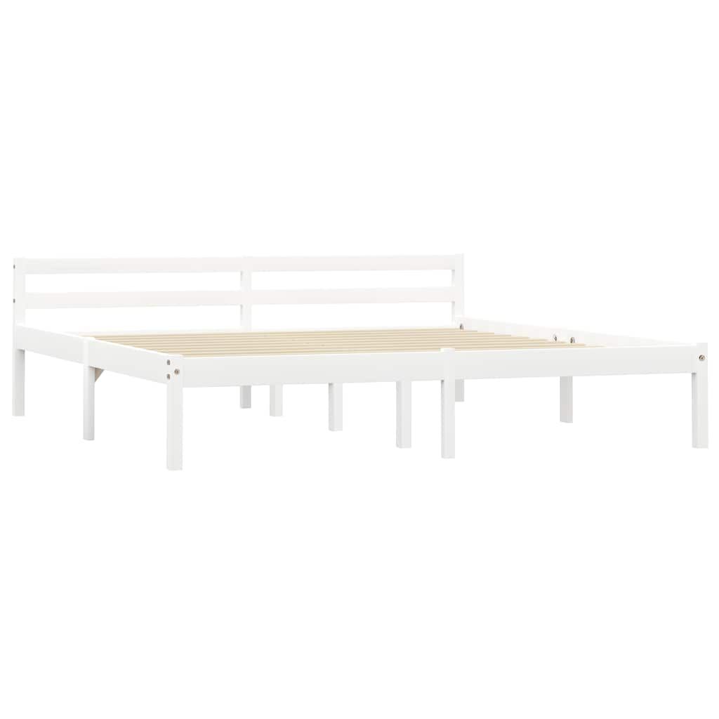 Giroletto senza Materasso Bianco 160x200 cm in Legno di Pino vidaXL