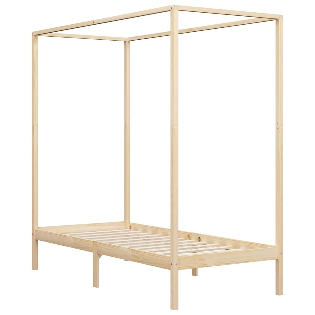 Giroletto senza Materasso 100x200 cm in Legno Massello di Pino vidaXL