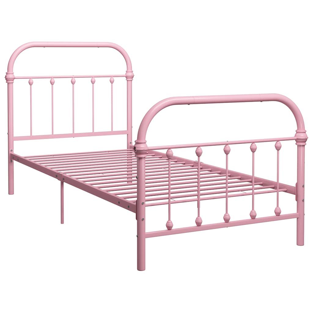 Giroletto Rosa in Metallo 100x200 cm vidaXL