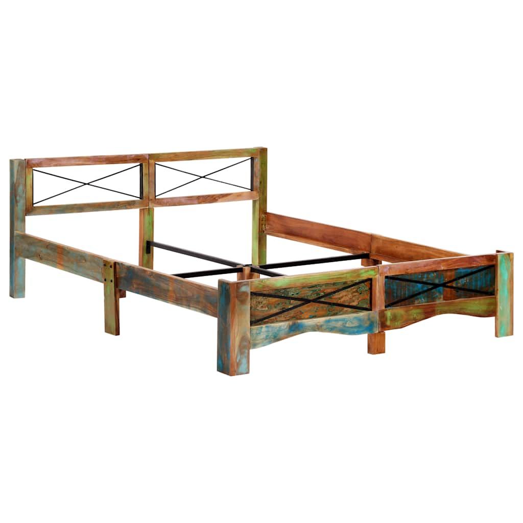 Giroletto senza Materasso in Legno di Recupero 160x200 cm vidaXL