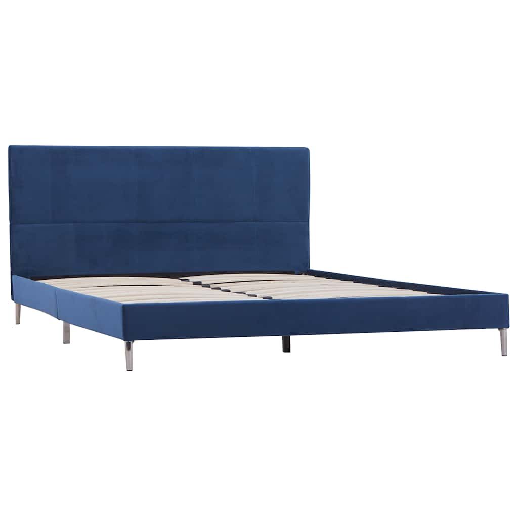 Giroletto Blu in Tessuto 160x200 cm vidaXL
