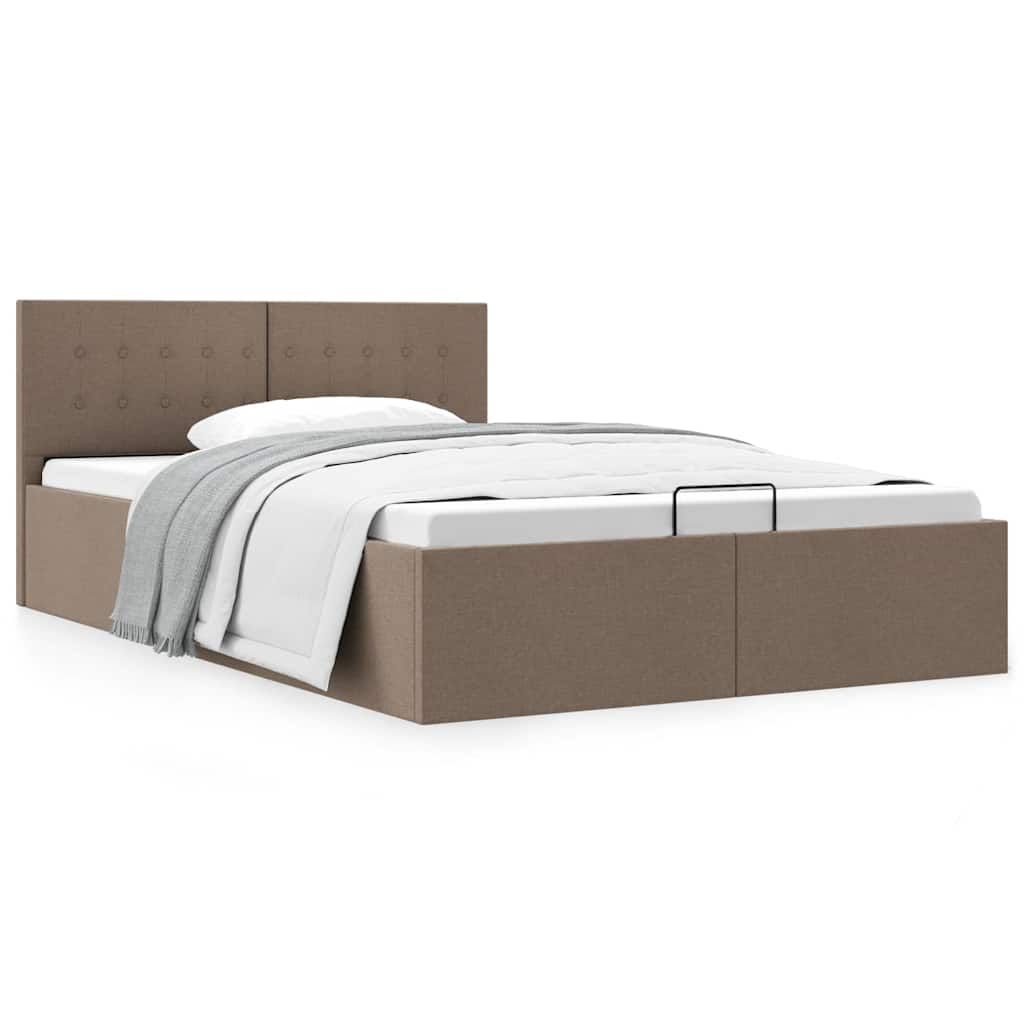 Giroletto con Contenitore Grigio Talpa in Tessuto 140x200 cm vidaXL