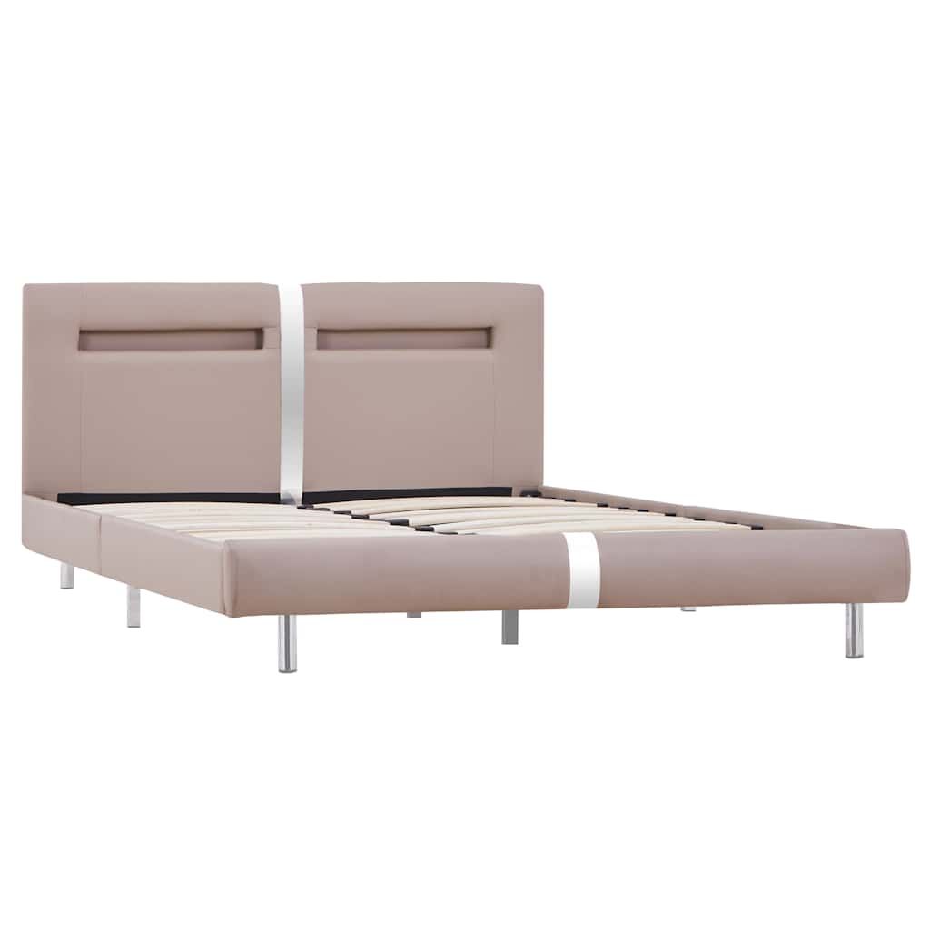 Giroletto con LED senza Materasso Cappuccino 120x200 cm vidaXL