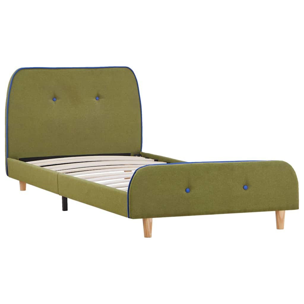 Giroletto senza Materasso Verde in Tessuto 90x200 cm vidaXL