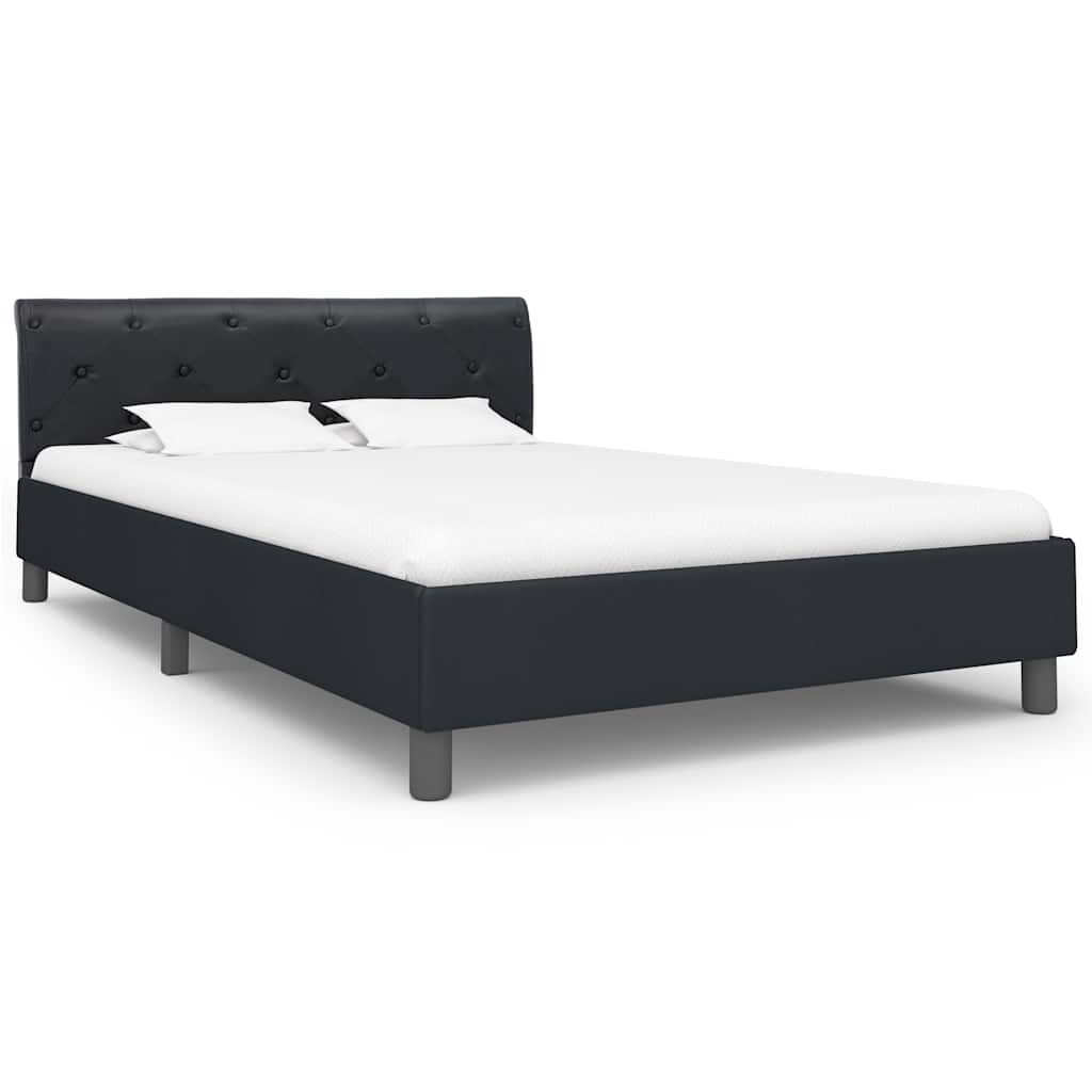 Giroletto Nero in Similpelle 120x200 cm vidaXL