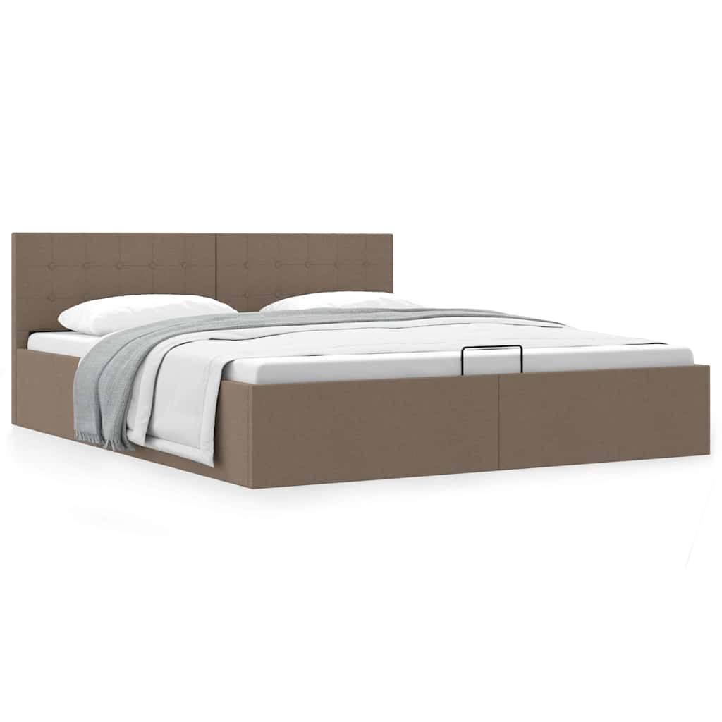 Giroletto con Contenitore Grigio Talpa in Tessuto 160x200 cm vidaXL