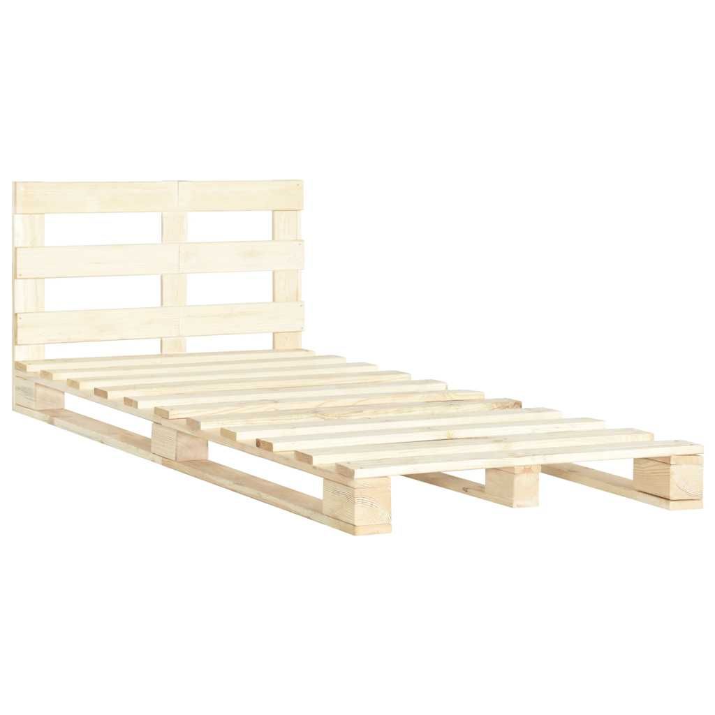 Giroletto in Pallet di Legno Massello di Pino 120x200 cm vidaXL
