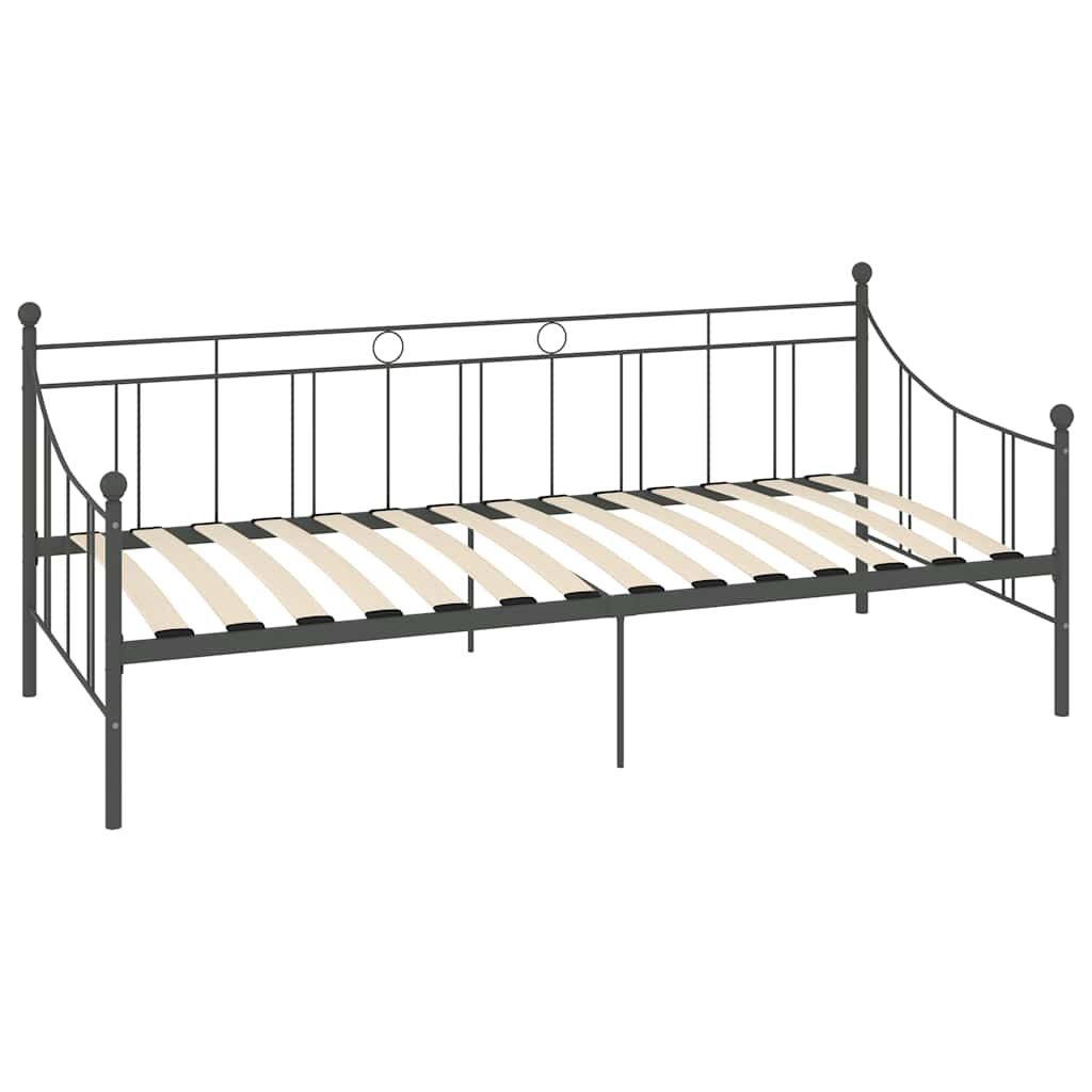Telaio Divano Letto Grigio in Metallo 90x200 cm vidaXL