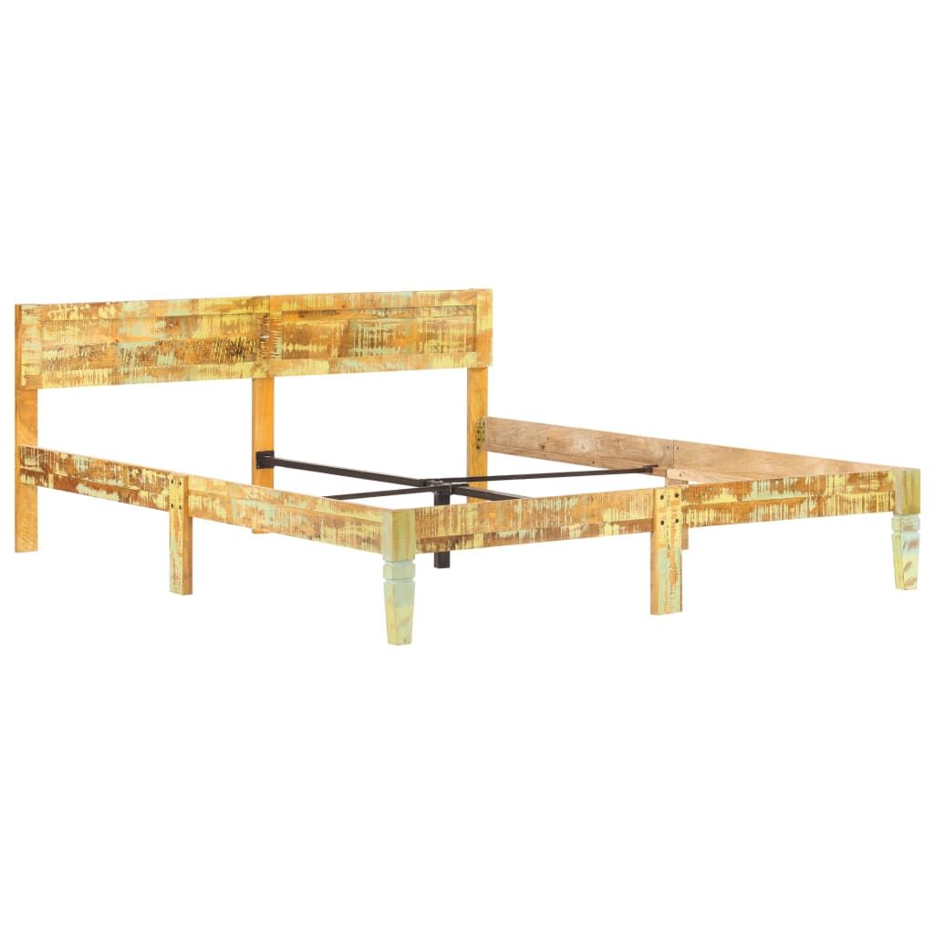 Giroletto in Legno Massello di Recupero 180x200 cm vidaXL